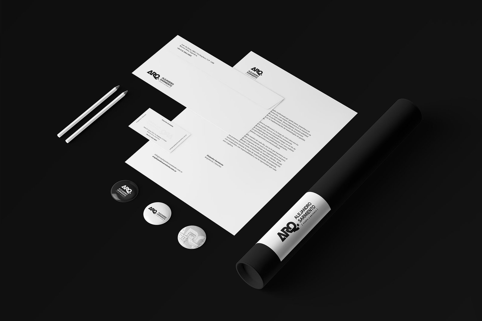 ARQ. Alejandro Sarmiento — diseño de piezas print
