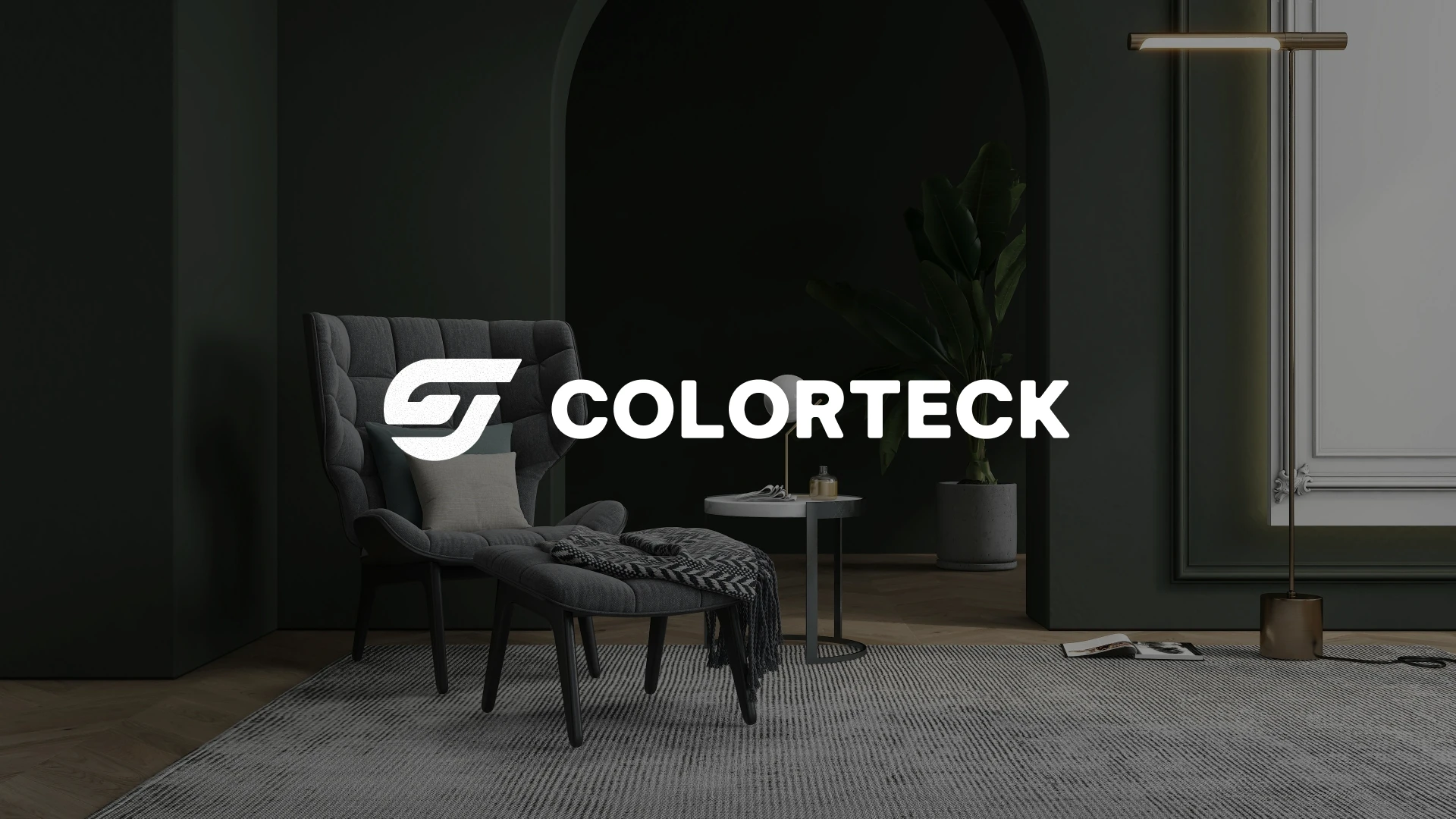 Colorteck — branding e identidad visual para pintura e interiorismo técnico por Complementario